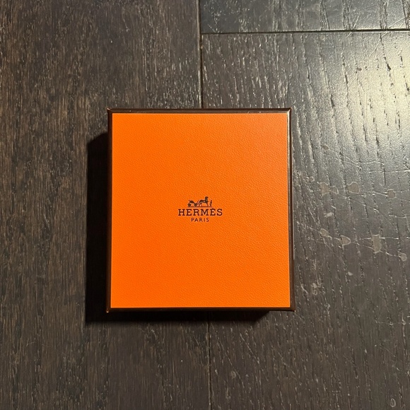 Hermes small jewelry empty box case decoration storage orange - Picture 2 of 8